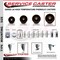 Service Caster 6 High Temp Phenolic Wheel Swivel 7/16'' Grip Ring Stem Caster Brake SCC-GR20S615-PHRHT-TLB-716138 - alternate 4